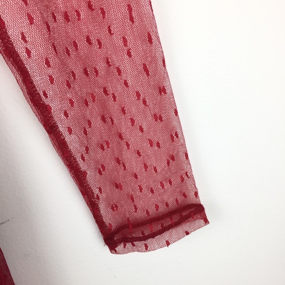 Express Lace Long Sleeve Fit & Flare Skater Dress - Picture 8 of 8